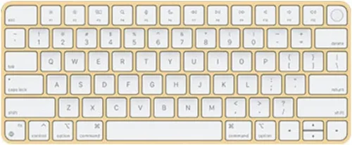 Vista 4 de Apple Teclado mágico con Touch ID modelos Mac con Apple Silicon [puerto Lightning] (QWERTY en inglés) azul (renovado)