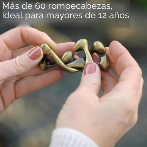 Vista 7 de BePuzzled Rompecabezas de metal para el cerebro Dial de Hanayama con calificación Mensa Nivel 5, para mayores de 12 años