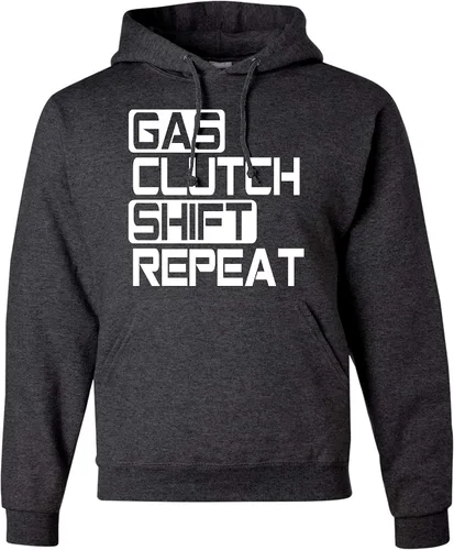 Vista 15 de Go All Out Sudadera con capucha Gas Clutch Shift Repeat para hombre y mujer