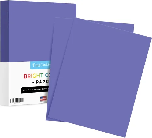 Vista 29 de Papel de color azul brillante liso de 8.5 x 11 pulgadas, para la escuela, la oficina y el hogar, manualidades navideñas, artes y manualidades, sin