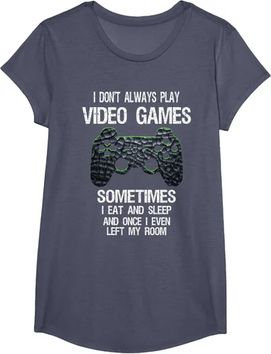 Vista 21 de Funny Gamer Video Games - Camiseta para niños y adolescentes, ajuste clásico, color negro, mezcla de algodón, Negro