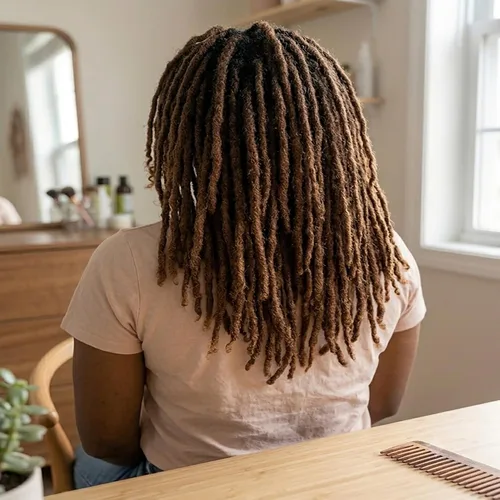 Vista 3 de YONNA Cabello humano afro rizado a granel de 8 pulgadas para trenzas de #28 Rubio rojo anaranjado