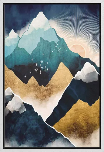 Vista 18 de SIGNFORD Lienzo enmarcado para pared, camino del desierto con cactus, naturaleza silvestre, ilustraciones modernas, arte decorativo, rústico