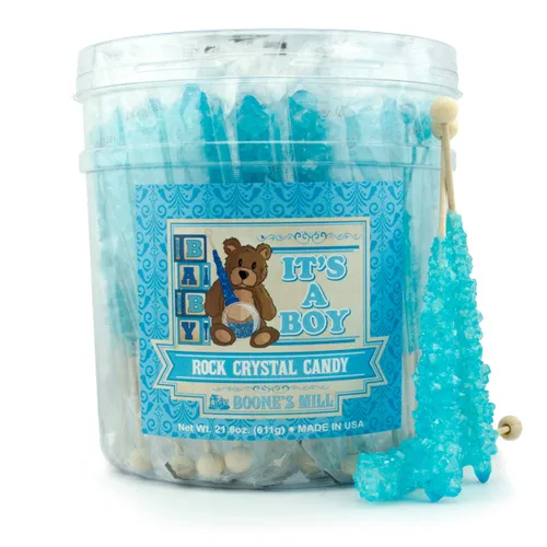 Vista 10 de Boone's Mill Palitos de caramelo de cristal de roca cereza negra 36 palos