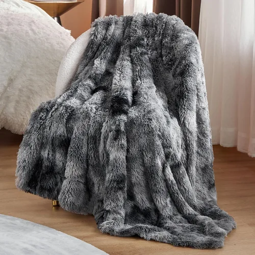Vista 6 de Bedsure GentleSoft Manta de Tiro de Piel Sintética Esponjosa y Suave para Sofá, Forro Polar Sherpa Suave Regalos Acogedores para Mujeres, Manta
