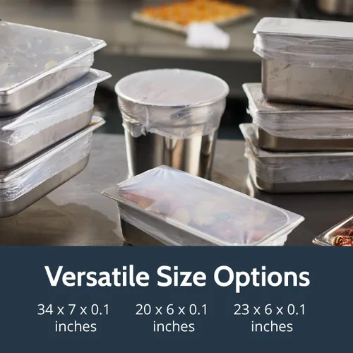 Vista 6 de PanSaver Fundas desechables transparentes para sartenes, a prueba de derrames, herméticas, para almacenamiento de alimentos y fácil transporte