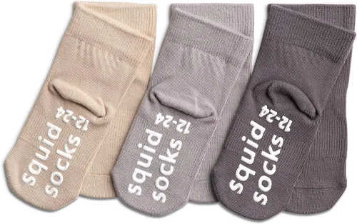 Vista 110 de squid socks Calcetines de viscosa de bambú 0-6M, 6-12M, 12-24M y 2T-3T Calcetines que se mantienen puestos