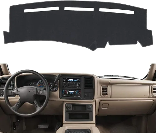 Vista 7 de Cubierta de Tablero a Medida para Chevy Chevrolet Silverado/GMC Sierra C1500 C2500 C3500 K1500 K2500 K3500 de 1997-2000, GMC Yukon/Chevy Tahoe
