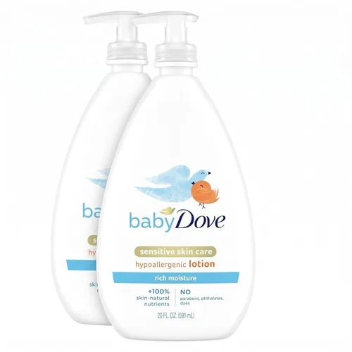 Vista 8 de Baby Dove Loción Facial y Corporal Humedad Rica 20 oz