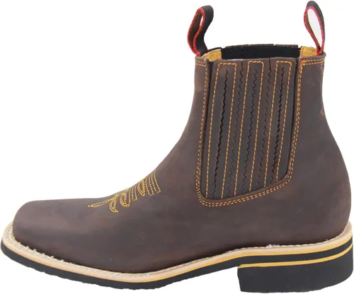 Vista 2 de Western Shops - Botas vaqueras de tobillo corto para hombre