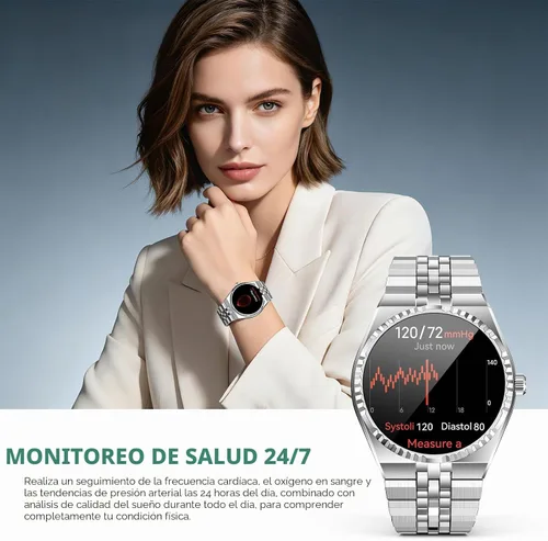 Vista 3 de SOUYIE Reloj inteligente para hombre, llamadas Bluetooth, rastreador