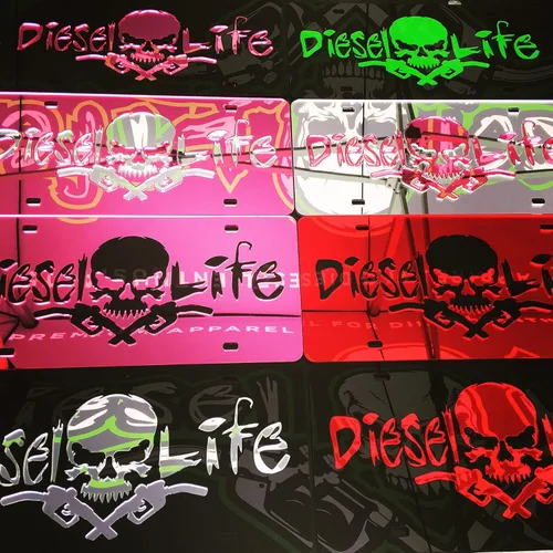 Vista 2 de Diesel Life - Calcomanía de camión - 8" x 2 3/4