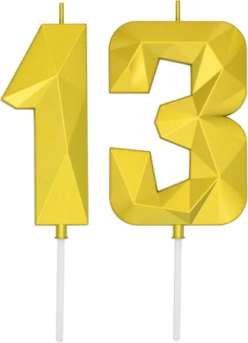 Vista 75 de DERVENTA Vela Grande de Cumpleaños Número 3D Verde Luminoso de 3.7 Pulgadas Celebración de Fiesta Aniversario Decoración Adorno para Pastel 1 Pieza