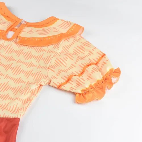 Vista 4 de Yarde Isabella Mirabel - Vestido de Halloween para niña con bolsa, tocado de princesa