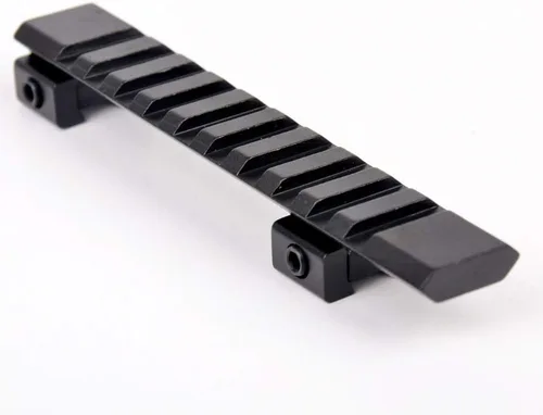 Vista 2 de ACEXIER 10 ranuras P.ICA-tinny Rail Caza Alcance Rail Adaptador 0.433 in a 0.787 in 4.882 in para rifle de aire pistola alcance montaje