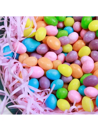 Vista 4 de Dulces de gomitas de Pascua SWEETARTS Jelly Beans Caramelos de Pascua, 14 onzas, paquete de 2 unidades y tarjeta de envío SameDay incluida