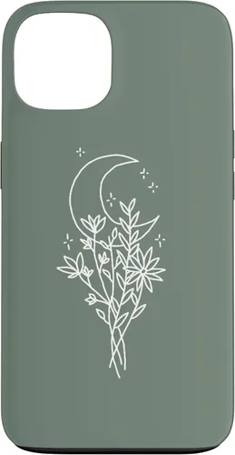 Vista 7 de Funda botánica de flores silvestres para iPhone 16 verde salvia