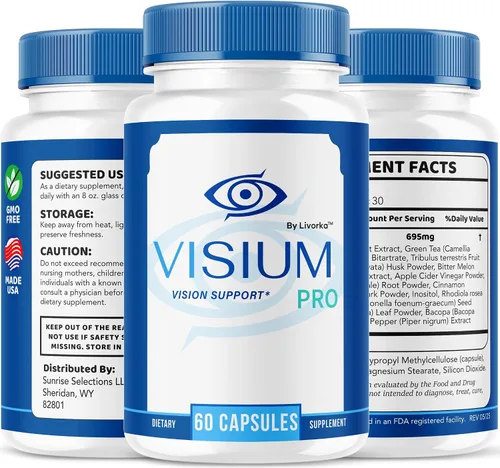 Vista 8 de Visium Pro Vision Support - Cápsulas oficiales de suplemento de salud, píldoras de vitaminas Naturales VisiumPro para la salud visual