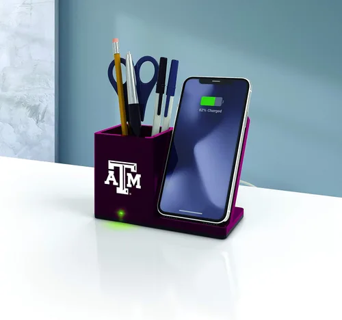 Vista 2 de SOAR NCAA - Soporte de carga inalámbrico unisex para teléfono celular y organizador de escritorio