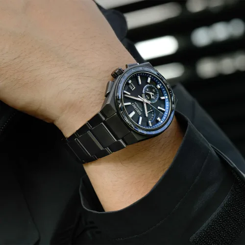 Vista 7 de Seiko SBXY041 ASTRON Solar Radio Line Banda de Metal para Hombre Reloj Enviado desde Japón, Negro -, Moderno