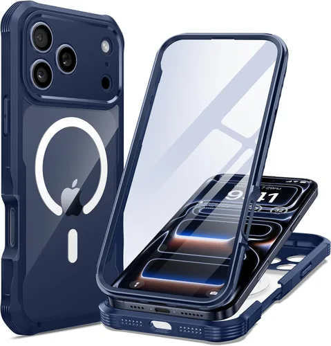 Vista 8 de seacosmo Funda para iPhone Air, Parachoques de Cuerpo Completo con Pantalla de Vidrio Templado 9H Integrada y Protector de Lente de Cámara