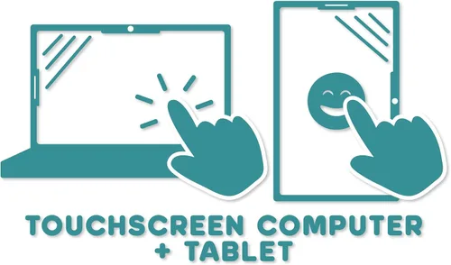 Vista 4 de Tanoshi Scholar - Computadora infantil para niños de 6 a 12 años, pantalla táctil HD de 10.1 pulgadas (morado)