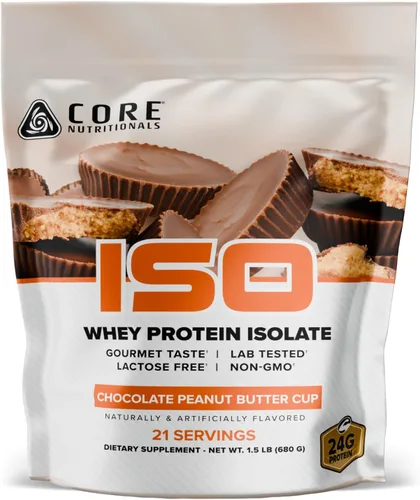 Vista 8 de Core Nutritionals Proteína de suero aislado ultrapura (capuchino, 2 libras)