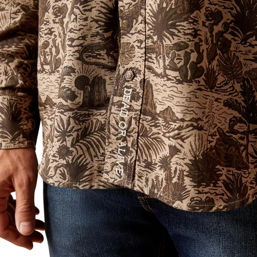 Vista 6 de ARIAT Camisa Sendero Desert Retro Fit para hombre