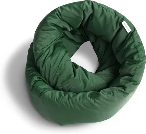 Vista 11 de Huzi Infinity Pillow - Bufanda cervical suave para usar en el hogar y viajes, soporte para dormir (gris)