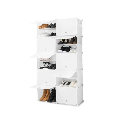 Vista 10 de Zapatero Modular Portátil InnovaGoods Blanco