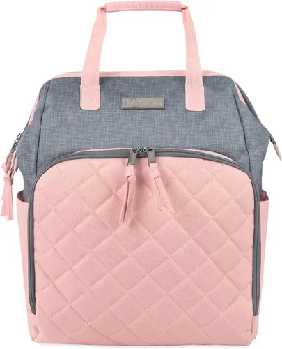 Vista 11 de Baby Essentials Super Cooler - Mochila de pañales con marco principal con cambiador, correas de cochecito, compartimento aislado para botella