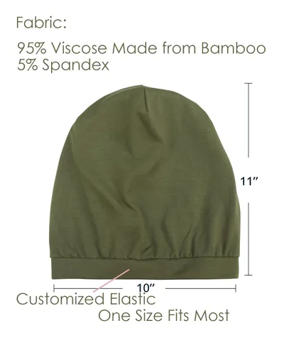 Vista 119 de Alnorm - Gorro con forro de satén y suave banda elástica para hombres y mujeres, talla única Se ajusta a la mayoría