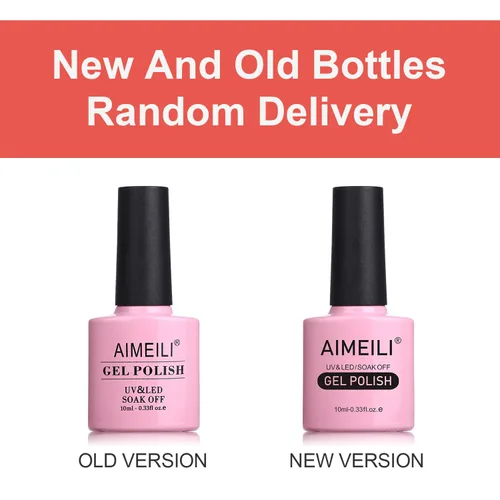 Vista 9 de AIMEILI Soak Off U V LED Esmalte de uñas de gel negro, sin hema, libre de crueldad, arte de uñas vegano, Blackpool (007) 0.3 fl oz
