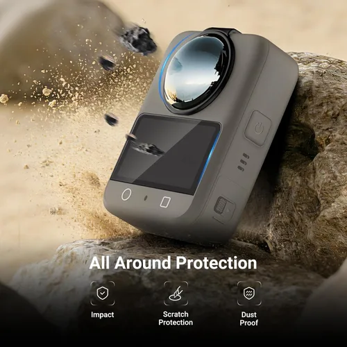 Vista 6 de NEEWER Juego de filtros ND compatibles solo con DJI Osmo 360, ND8 (3 topes) a presión de vidrio óptico multicapa de densidad neutra, filtro de lente