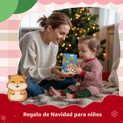 Vista 7 de Hámster parlante de peluche que repite lo que dices de Halobang, regalo para niños Marrón