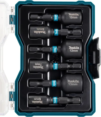 Vista 3 de Makita E-15768 Juego de 6 piezas de destornilladores de impacto negros para tuercas