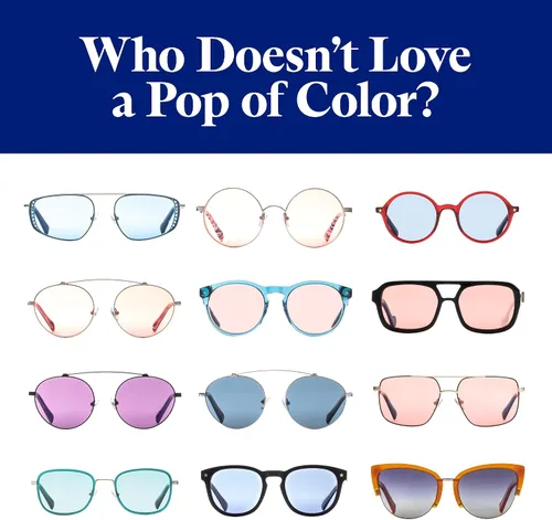 Vista 4 de Elton John Eyewear Tinted Glasses for Men & Women, Fashion Tint - Eyeglases with Non-Glare Lenses & 100% UV Protection