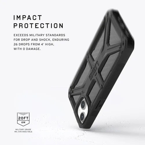 Vista 3 de URBAN ARMOR GEAR UAG - Funda compatible con iPhone 15 Plus de 6.7 pulgadas, fibra de carbono Monarca, resistente, resistente, grado militar, probada