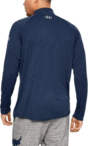 Vista 2 de Under Armour Project Rock Tech - Camiseta con cremallera de 12 para hombre