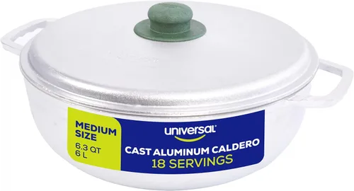 Vista 10 de Universal (Extra Pequeño) Caldero 4 Tazas – 1.3 Cuartos / 1.2 L, Olla de Aluminio Inoxidable, Distribución Uniforme del Calor y Olla de Horno