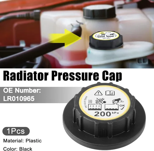 Vista 2 de ACROPIX Tapa de depósito de refrigerante a presión de radiador para Land Rover Discovery 5 Supercharged Gasolina - Paquete de 1 unidad color negro
