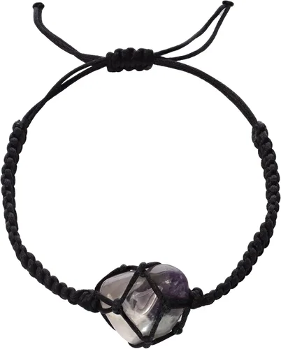Vista 8 de BOHO GARDEN Pulseras de cristal curativo cuentas con piedra preciosa real, cuerda ajustable
