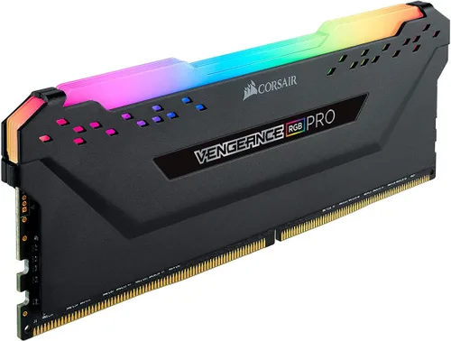 Vista 2 de Corsair Vengeance RGB Pro 16GB (1x16GB) DDR4 3600 (PC4-28800) C18 optimizado para AMD Ryzen - Negro (CMW16GX4M1Z3600C18)