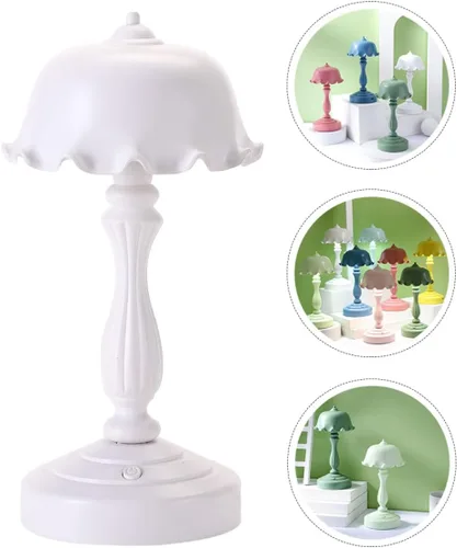 Vista 7 de Toddmomy Mini lámpara de escritorio LED de carga USB compacta luz de lectura de cabecera cálida lámpara de mesa decorativa para dormitorio
