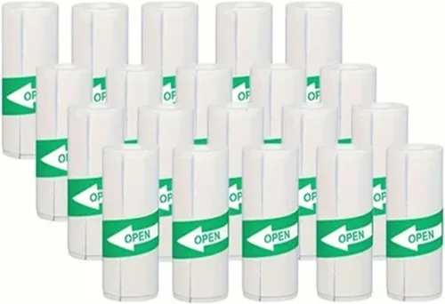 Vista 11 de Thermal Sticker Paper Roll, Thermal Printer Paper White Self-Adhesive 5-50 PCS(50PCS White Sticky)