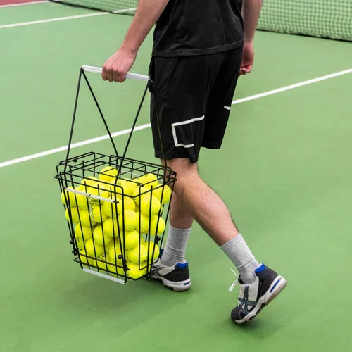 Vista 4 de Vermont Equipo de recogida de pelotas de tenis - Cortacésped, tubo de recogida, tolva de pelota y carros - Colección de pelotas de tenis sin