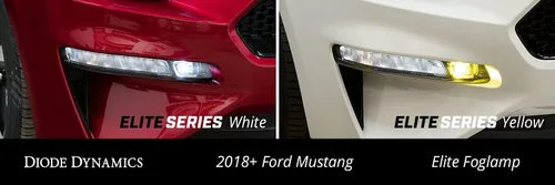 Vista 9 de Diode Dynamics Elite Series - Lámpara antiniebla combinada compatible con Ford Mustang 2018-2023 (USDM), blanco frío (juego)