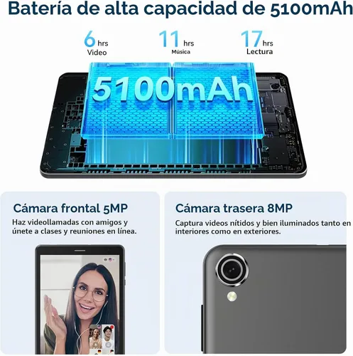 Vista 6 de Topsand Tablet Android 15 de 8 pulgadas con ranura para tarjeta SIM Tablet Teléfono Celular Desbloqueado con 4G LTE Octa Core 12GB RAM 64GB ROM 2TB