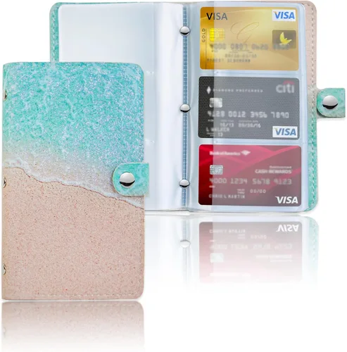 Vista 29 de lizimandu Libro Tarjetero para Tarjetas de Visita, Estuche Libro de Tarjetas de Visita de Cuero PU, Carpeta Organizadora para Tarjetas