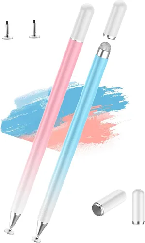 Vista 8 de Bolígrafos Stylus para iPad, Luntak 3 en 1 Bolígrafo de Punta, Punta de Fibra y Disco Transparente Stylus Capacitivo Lápiz iPad para Apple